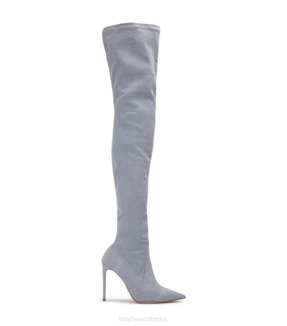 Stiletto-Stiefel| de Tony Bianco Frauen Avah lange Stiefel Denim-Stretch 4624564